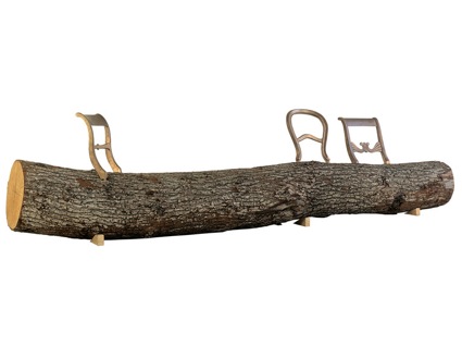 Tree-trunk bench