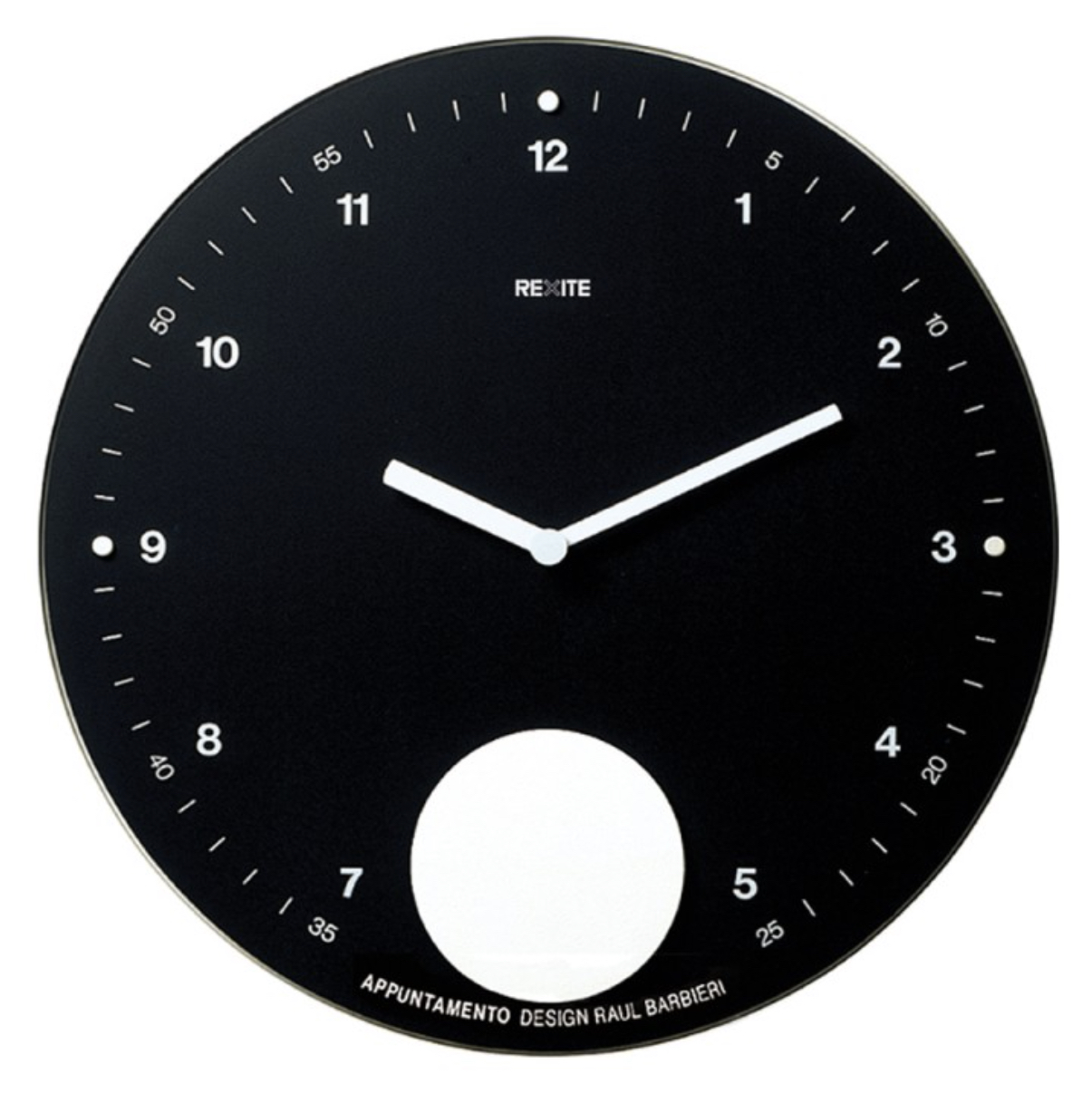 Wall clock APPUNTAMENTO 00.03 by Rexite