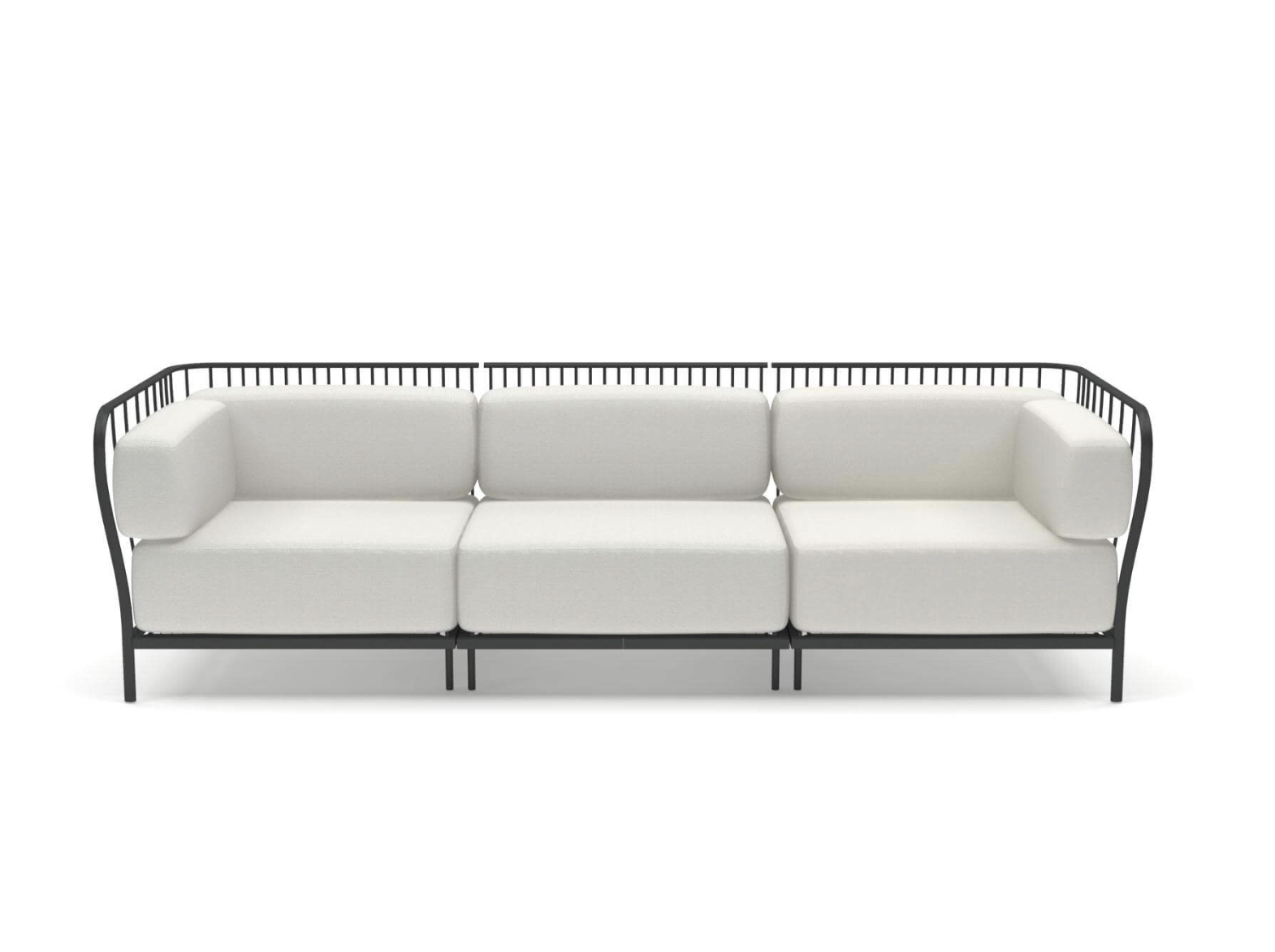 Garden 3-seater sofa CANNOLE by emu