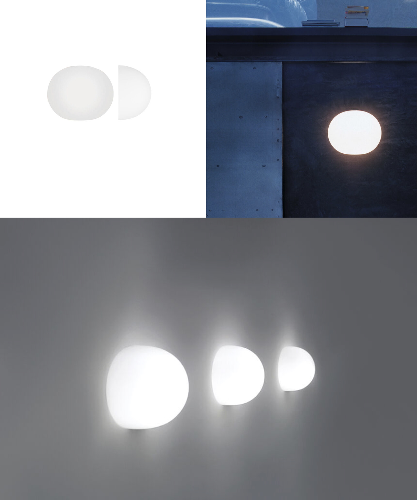 Wand- u. Deckenleuchte GLO - BALL WALL W von Flos