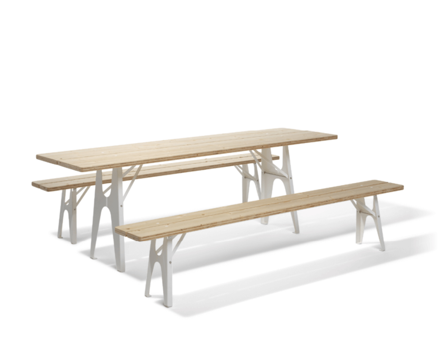 Table and Bench LUDWIG by Richard Lampert