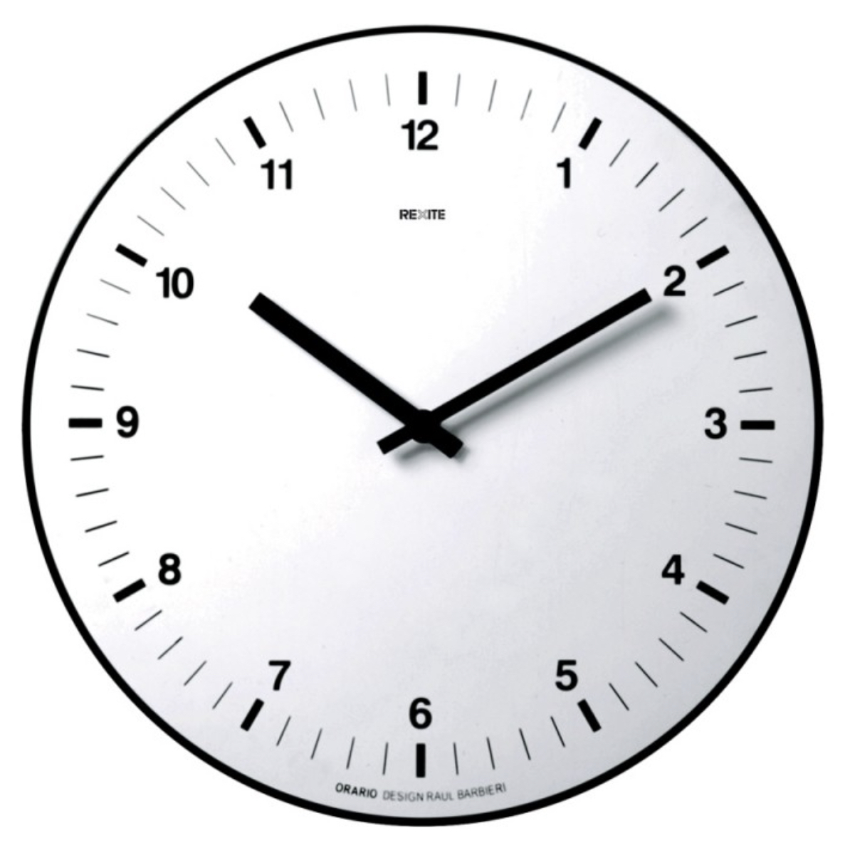 Wall Clock ORARIO white by Rexite