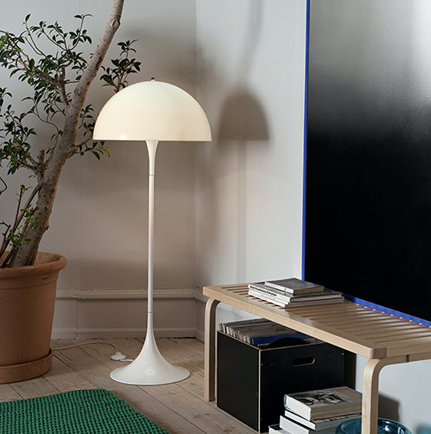 Verner Panton Floor Lamp PANTHELLA by Louis Poulsen