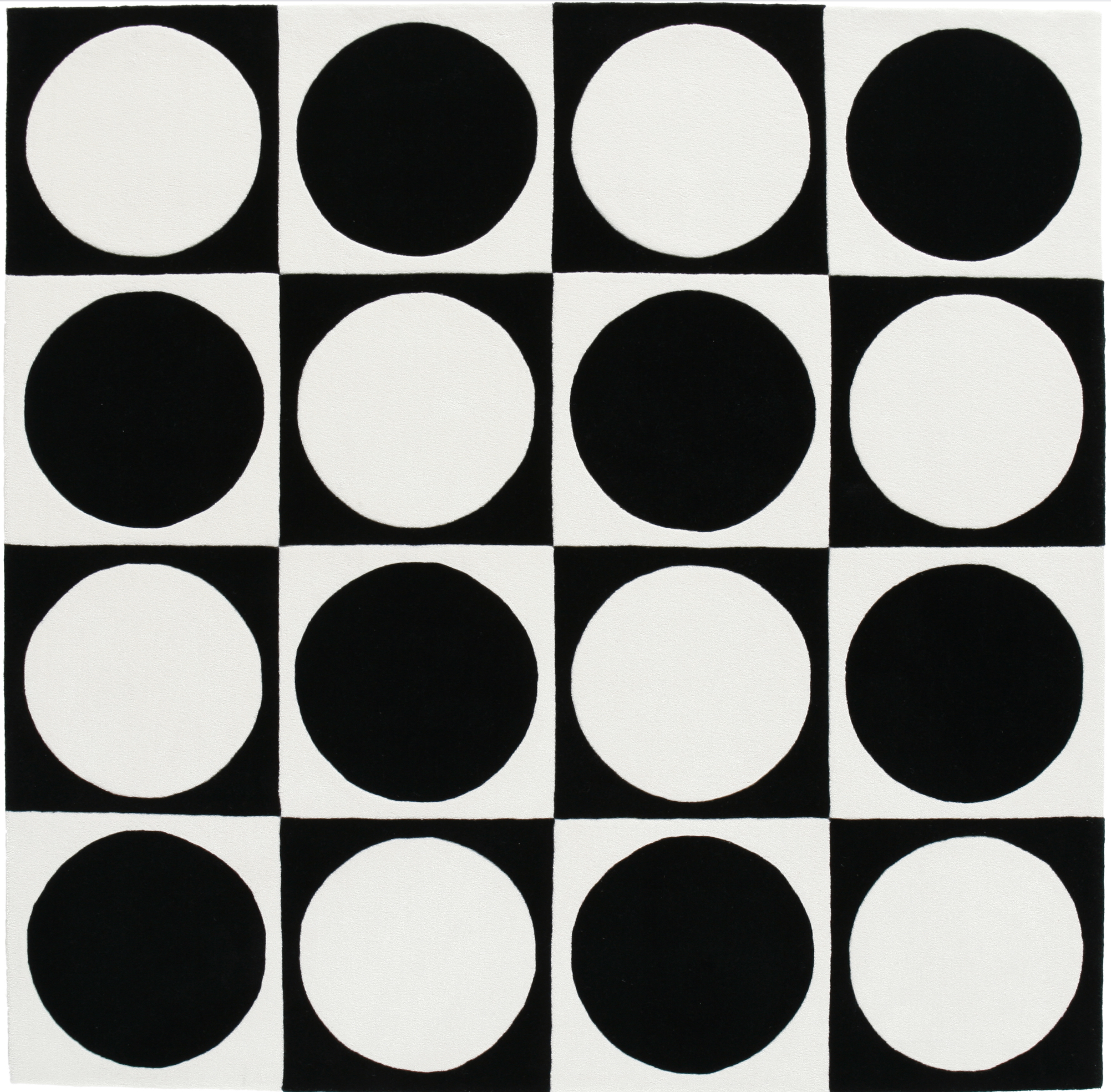 Verner Panton - Teppich VP6 BW von Designer Carpets