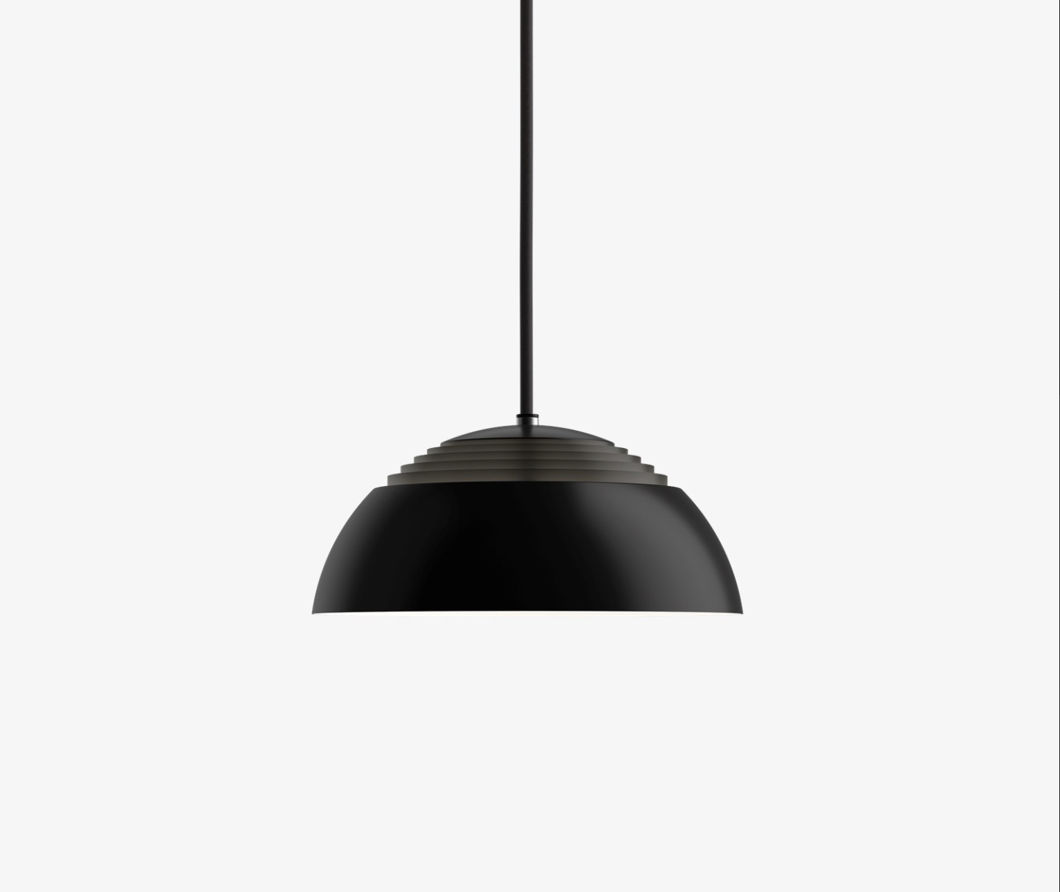 Arne Jacobsen Pendant lamp AJ ROYAL black by Louis Poulsen