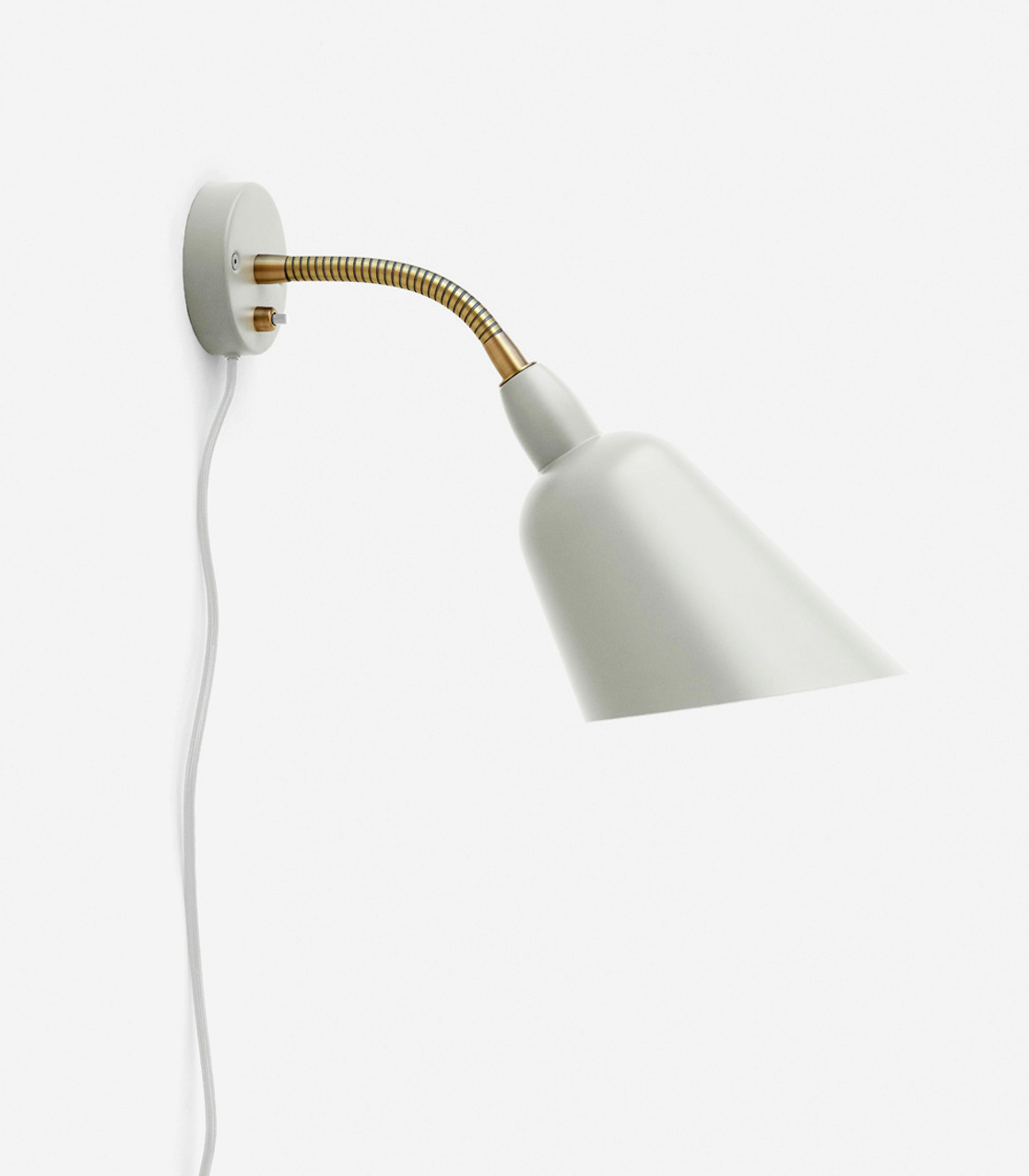 Arne Jacobsen Wall lamp AJ9 BELLEVUE Ivory White & Brass