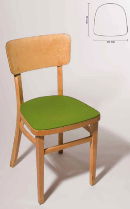Stuhlkissen für Frankfurter Küchenstuhl von Werkdesign im Designlager Dülmen