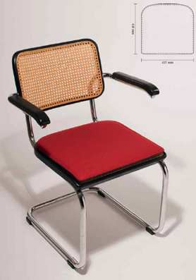 Seat cushion for Thonet Chair S 32