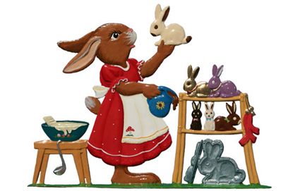 Pewter-chocolate rabbit bakehouse