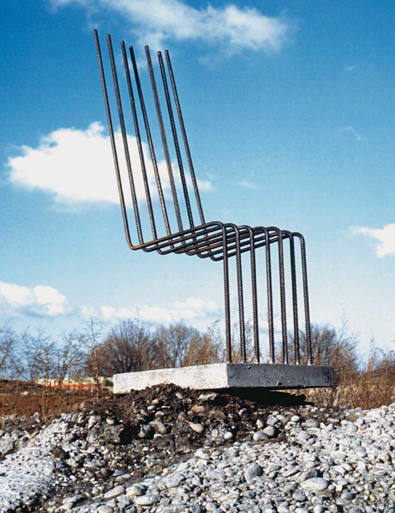 Chair Concrete Cantilever SOLID by Heinz H. Landes